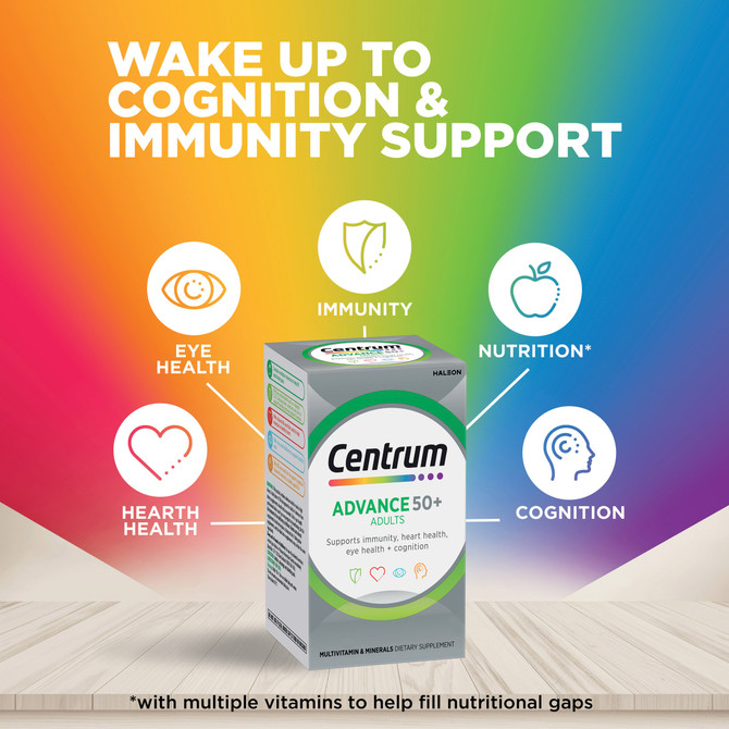 Centrum Advance 50+ Adults 100 Film Coated Tablets