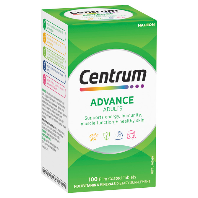 Centrum Advance Adults 100 Film Coated Tablets