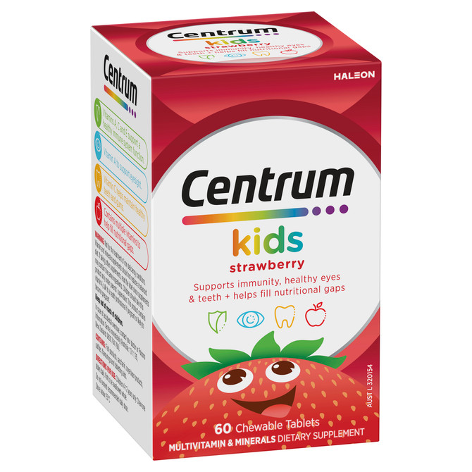 Centrum Kids Strawberry 60 Chewable Tablets