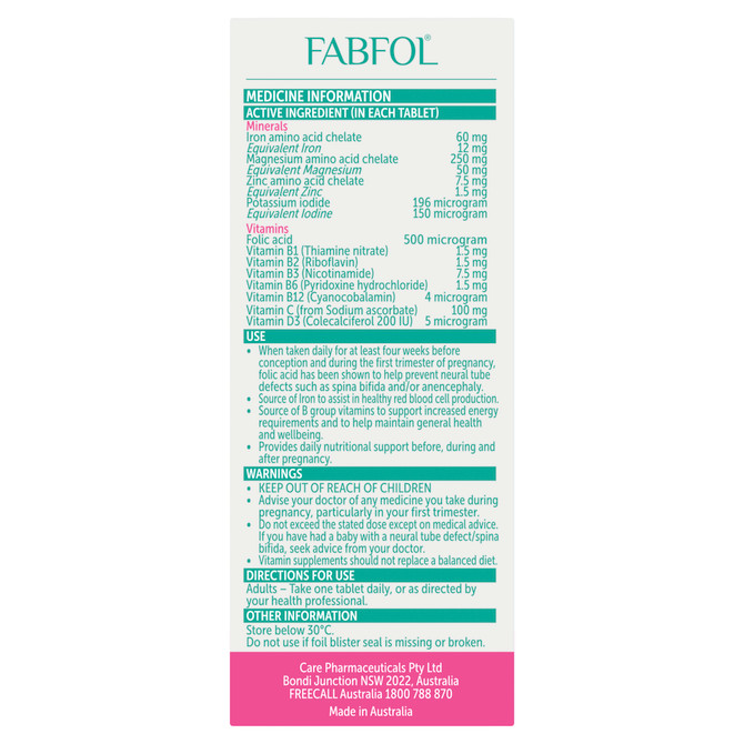 FABFOL Tablets