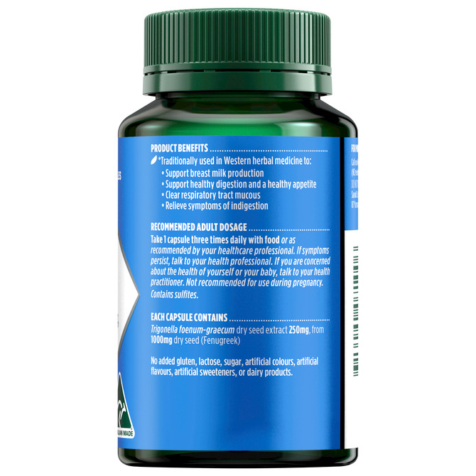 Nature's Own Fenugreek 1000mg 60 Capsules