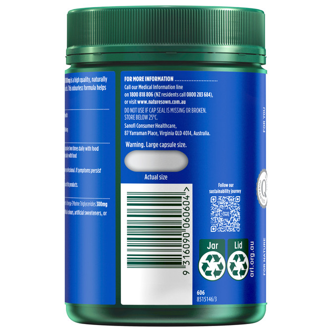 Nature's Own Odourless Fish Oil 1000mg 200 Capsules