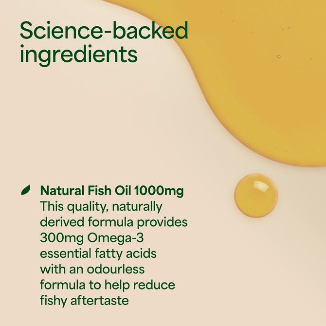 Nature's Own Odourless Fish Oil 1000mg 200 Capsules