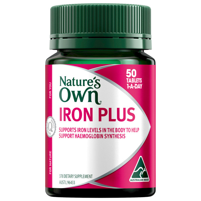 Nature's Own Iron Plus 50 Tablets
