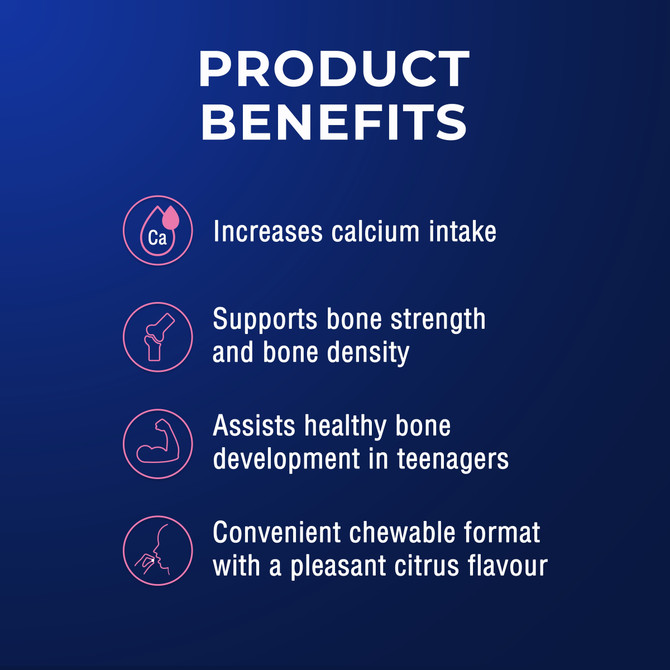 Ostelin Calcium & Vitamin D3 Chewable 60 Tablets