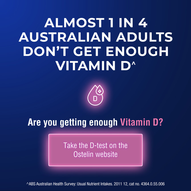 Ostelin Vitamin D3 1000IU 60 Capsules