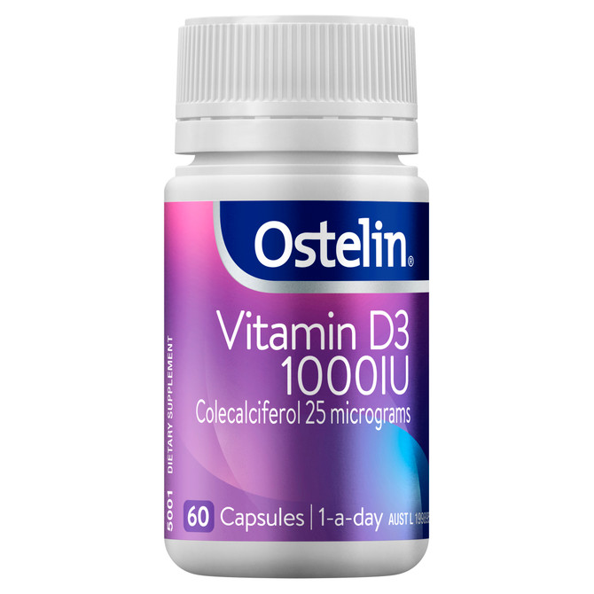 Ostelin Vitamin D3 1000IU Capsules 60 Pack