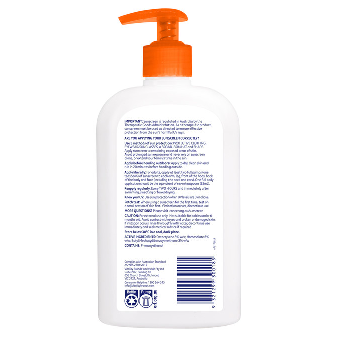 Cancer Council Everyday Value Sunscreen SPF30 500ml