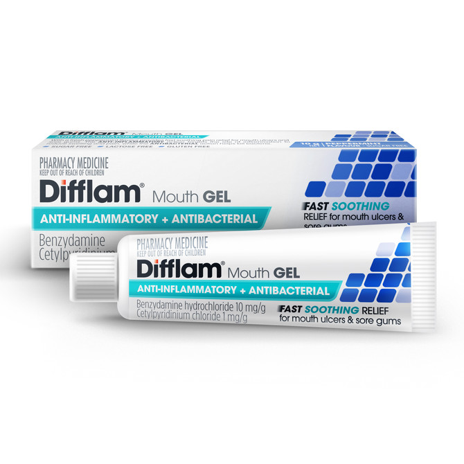 Difflam Mouth Gel Anti-Inflammatory + Antibacterial 10g