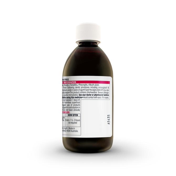 Difflam Plus Sore Throat & Mouth Solution Antiseptic + Anti-Inflammatory Ready To Use 100mL