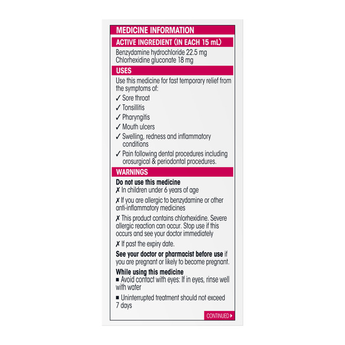 Difflam Plus Ready To Use Sore Throat & Mouth Solution 200mL