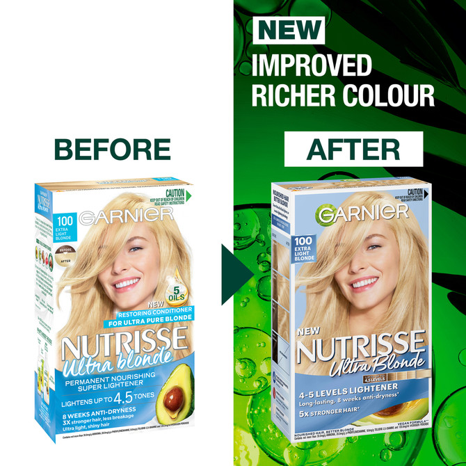 Garnier Nutrisse Permanent Hair Colour - 100 Extra Light Blonde