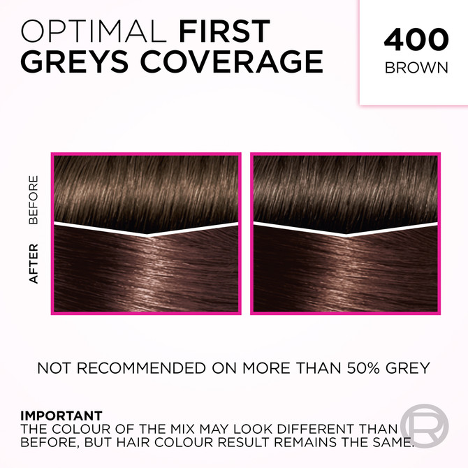 L'Oréal Paris Casting Crème Gloss Semi-Permanent Hair Colour - 400 Brown (Ammonia Free)