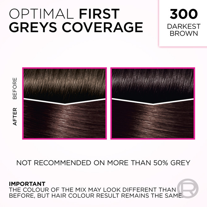 L'Oréal Paris Casting Crème Gloss Semi-Permanent Hair Colour - 300 Darkest Brown (Ammonia Free)