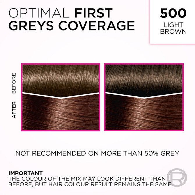 L'Oréal Paris Casting Crème Gloss Semi-Permanent Hair Colour - 500 Light Brown (Ammonia Free)