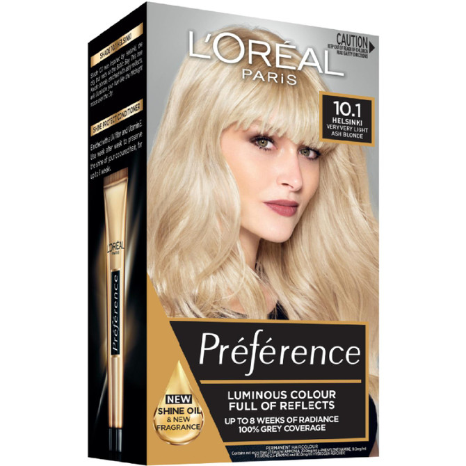 L'Oreal Preference 10.1 Helsinki Very Very Light Ash Blonde