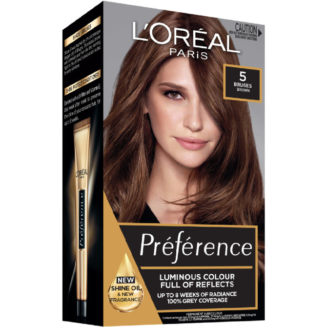 L'Oréal Paris Préférence Permanent Hair Colour - 5 Bruges (Brown)