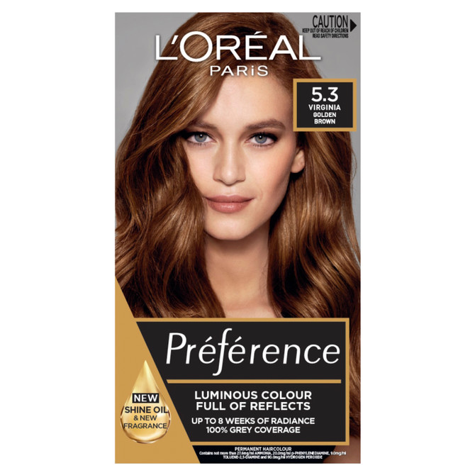 L'Oreal Preference 5.3 Siena Golden Brown