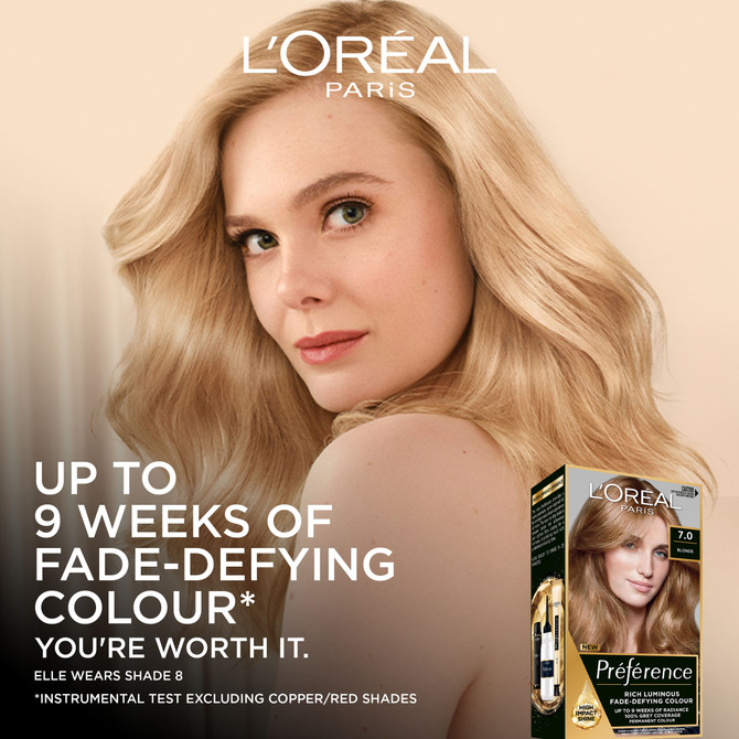 L'Oréal Paris Préférence Permanent Hair Colour - 7 Blonde