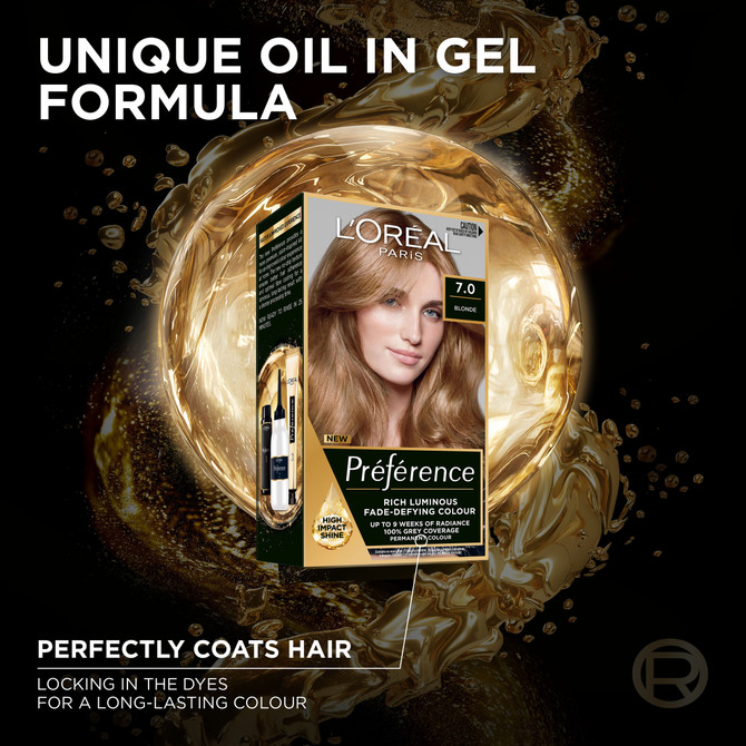 L'Oréal Paris Préférence Permanent Hair Colour - 7 Blonde