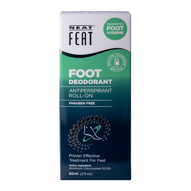 Neat Feat Roll-On For Feet Antiperspirant Deodorant 60ml