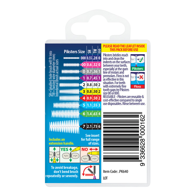 Piksters Interdental Brushes Green Size 6 40pk