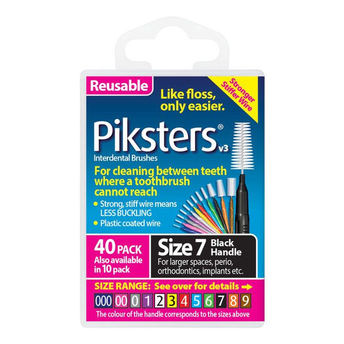 Piksters® Interdental Brushes Black Size 7 40pk