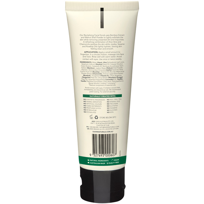 SUKIN SIGNATURE REVITALISING FACIAL SCRUB 125ML