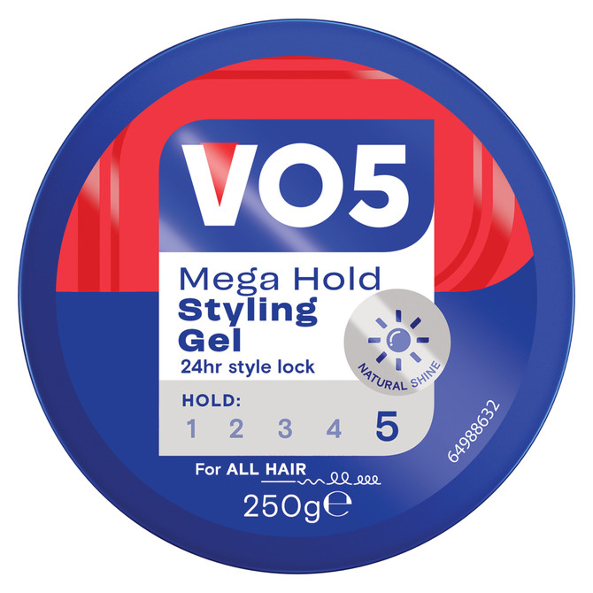 VO5 Mega Hold Styling Gel Tub 250g