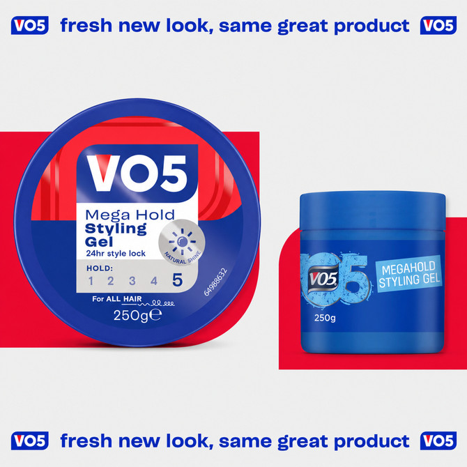 VO5 Mega Hold Styling Gel Tub 250g