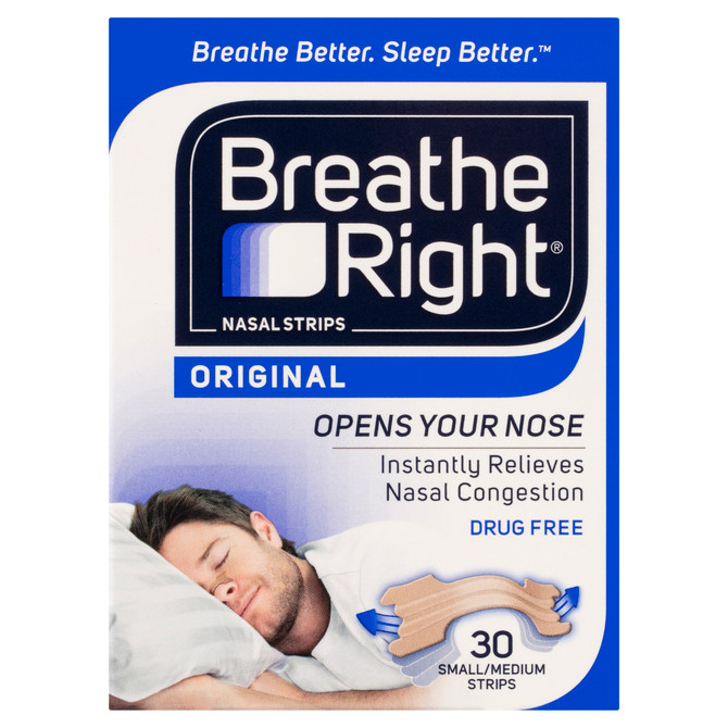 Breathe Right Nasal Strips Tan Regular 30pk