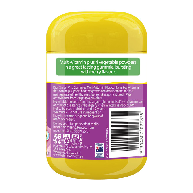 Nature's Way Kids Smart Vita Gummies Multi-Vitamin Plus 60's