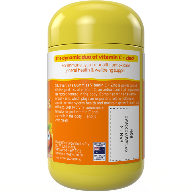 Nature's Way Kids Smart Vita Gummies Vitamin C + Zinc 60's