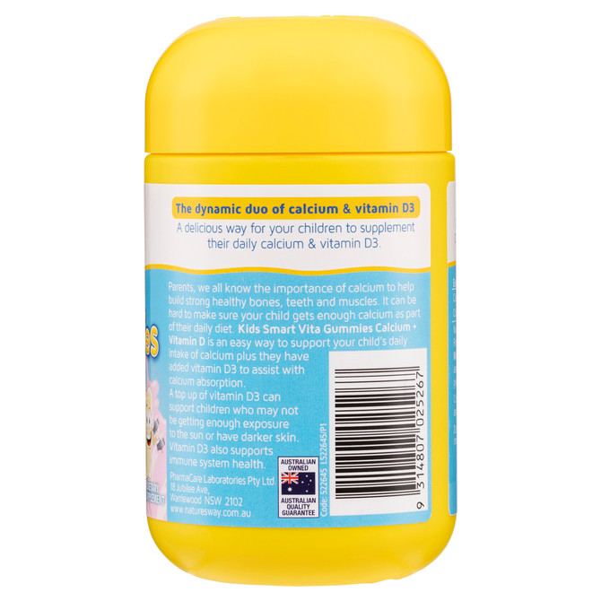 Nature's Way Kids Smart Vita Gummies Calcium + Vitamin D 60's