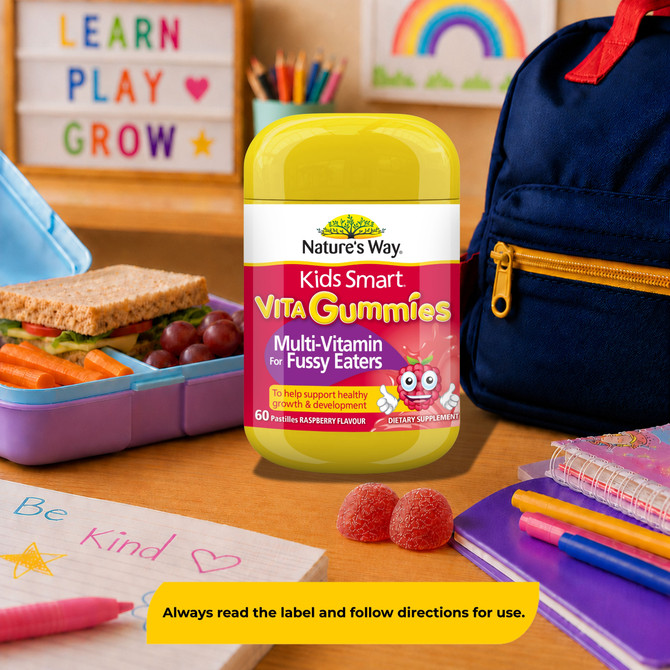 Nature's Way Kids Smart Vita Gummies Multi-Vitamin for Fussy Eaters 60's