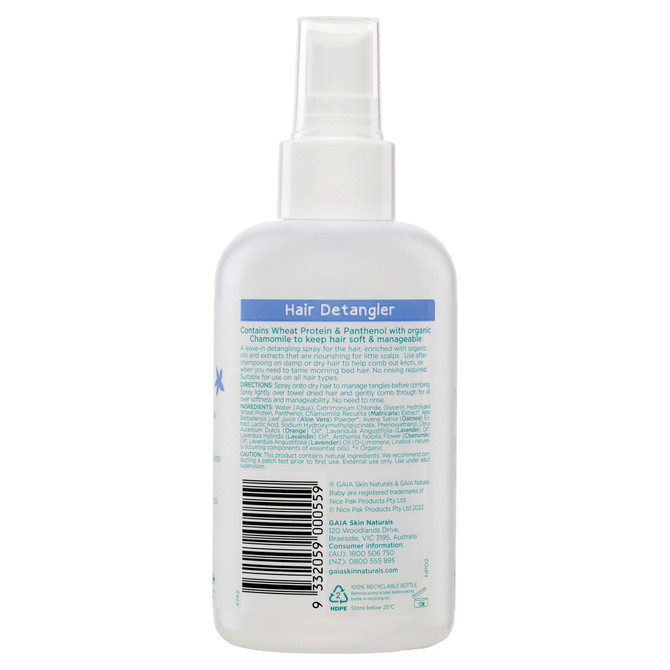 GAIA Natural Baby Hair Detangler 200mL