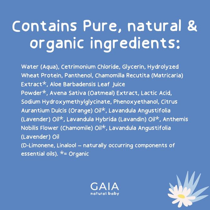 GAIA Natural Baby Hair Detangler 200mL