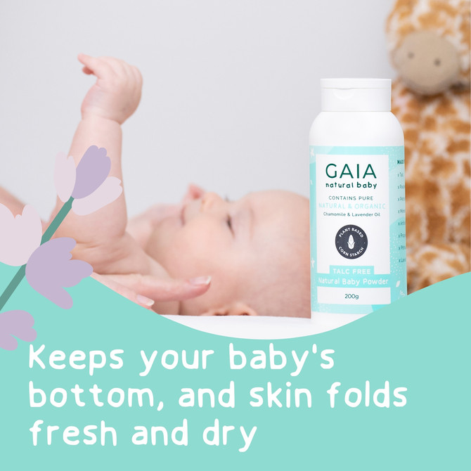 GAIA Talc Free Natural Baby Powder 100g