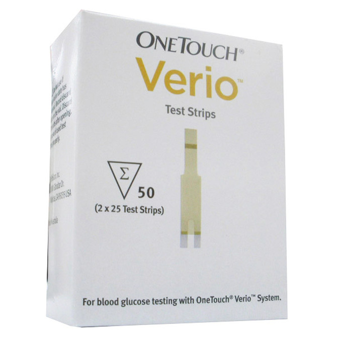 OneTouch Verio 2x25 Blood Glucose Test Strips