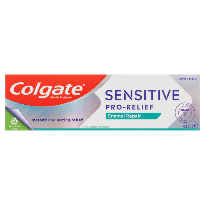 Colgate Sensitive Pro-Relief Enamel Repair Toothpaste, 110g, Clinically Proven Sensitive Teeth Pain Relief