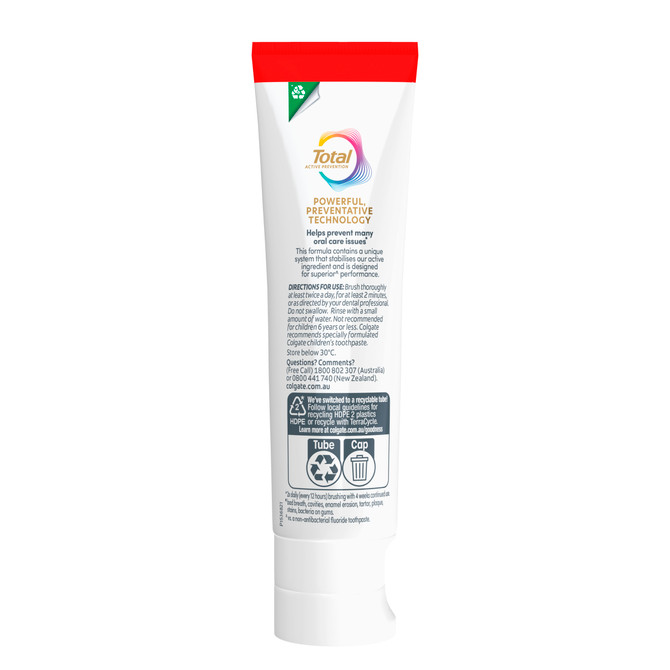 Colgate Total Active Prevention Toothpaste Mint Stripe 115g