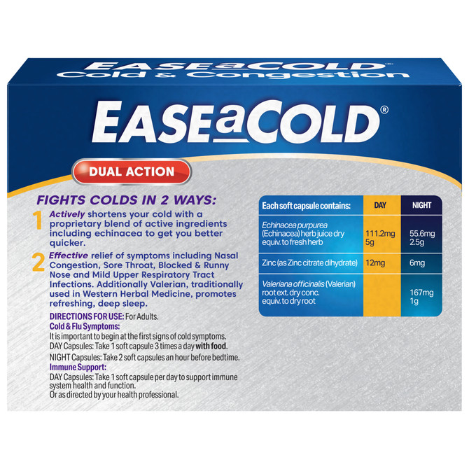 EASEaCOLD Cold & Congestion Day/Night 30s