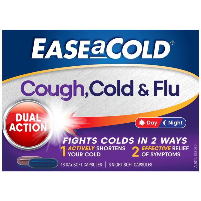 EASEaCOLD Cough, Cold & Flu Day/Night 24s