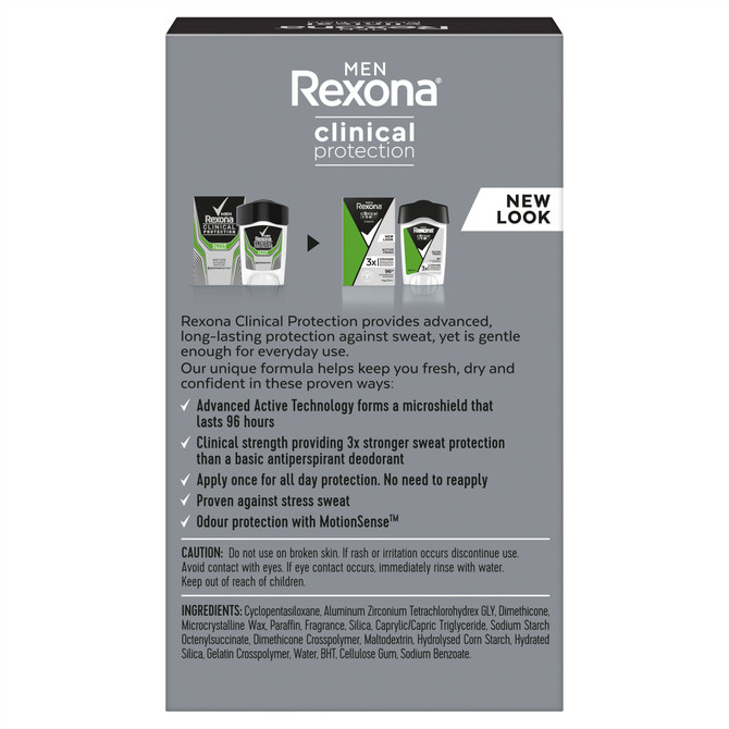 Rexona Men Men Clinical Protection Deodorant antiperspirant cream Active Fresh for 3x stronger protection* 45 mL