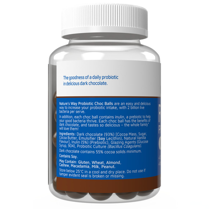 Nature's Way Restore Probiotic Choc Balls 60s