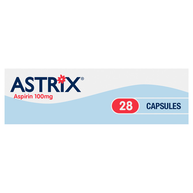 Astrix Aspirin 100mg 28 Capsules