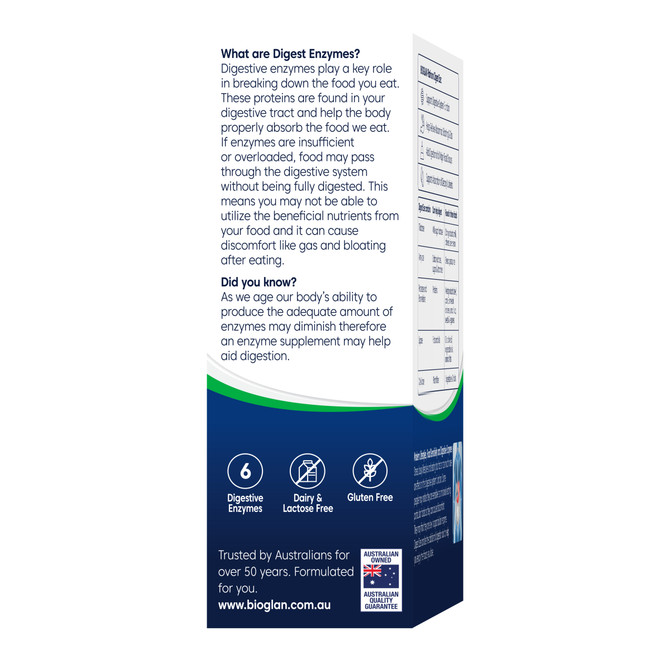 Bioglan Platinum Digest Eze 40s