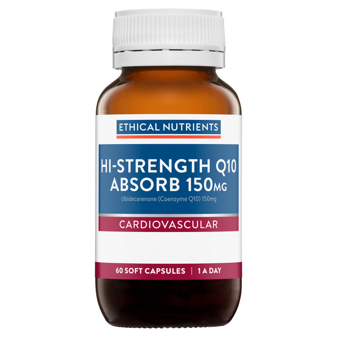 Ethical Nutrients Hi-Strength Q10 Absorb 150mg 60 Capsules