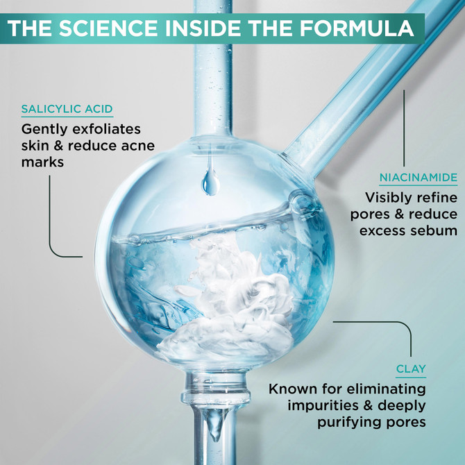 Garnier Pure Active 3 in 1 Wash, Scrub & Mask