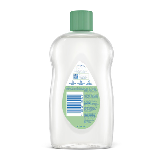 Johnson's Aloe Vera & Vitamin E Gentle Mild Soothing Moisturising Baby Oil 500mL